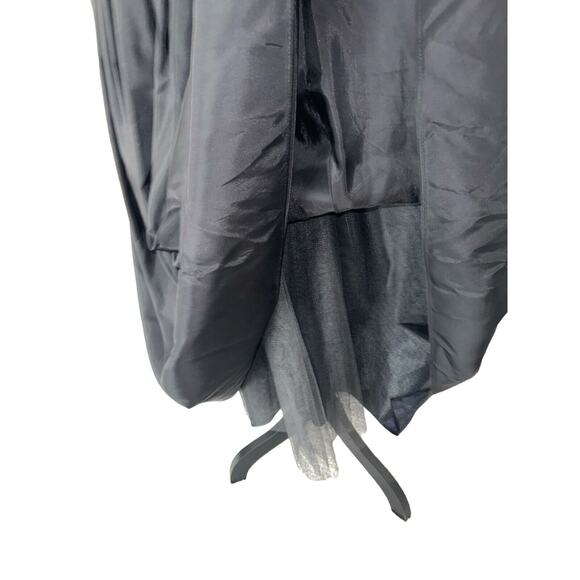 Vintage Gunne Sax Jessica McClintock Black Lace Party Strpls Dress Junior Sz 9 - Picture 8 of 13